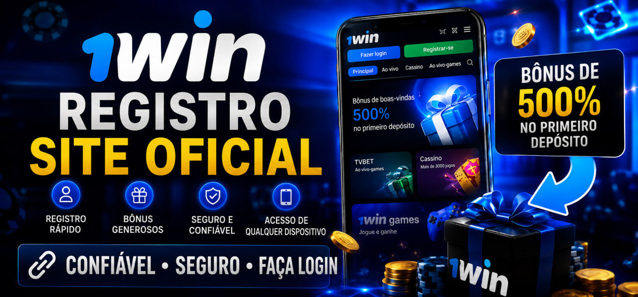 Prévia da página do site oficial com o bônus de boas-vindas